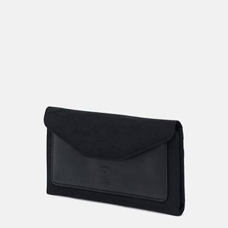 Čierna kožená peňaženka Herschel Supply