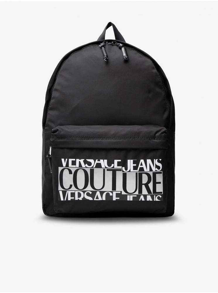 Versace Jeans Couture Čierny pánsky vzorovaný batoh Versace Jeans Couture
