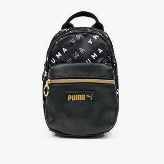 Čierny dámsky malý vzorovaný batoh Puma