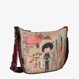 Béžová dámska vzorovaná kabelka Anekke City Art