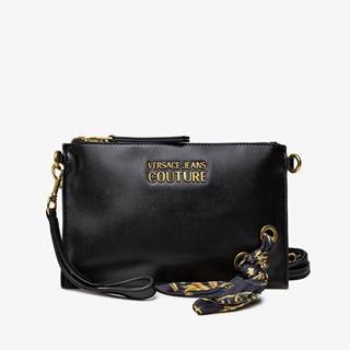 Čierna dámska malá crossbody kabelka s ozdobnými detailmi Versace Jeans Couture Thelma
