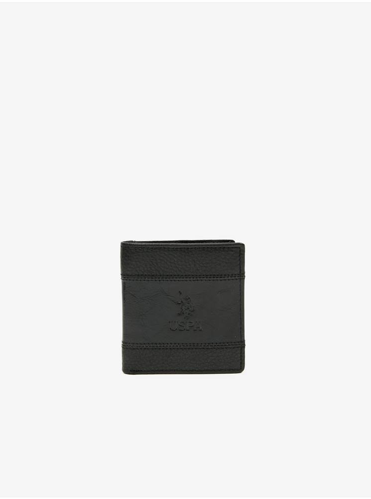 U.S. Polo Assn. Čierna pánska kožená peňaženka U.S. Polo Assn. Union Vert