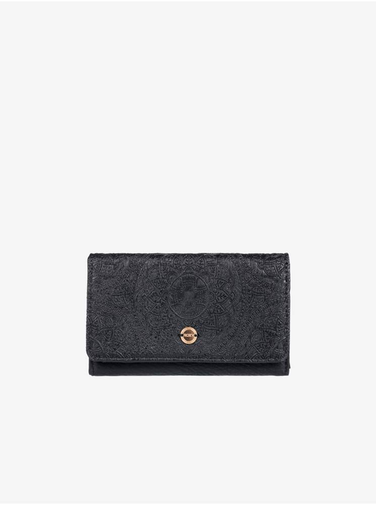 Roxy Čierna dámska vzorovaná veľká peňaženka Roxy