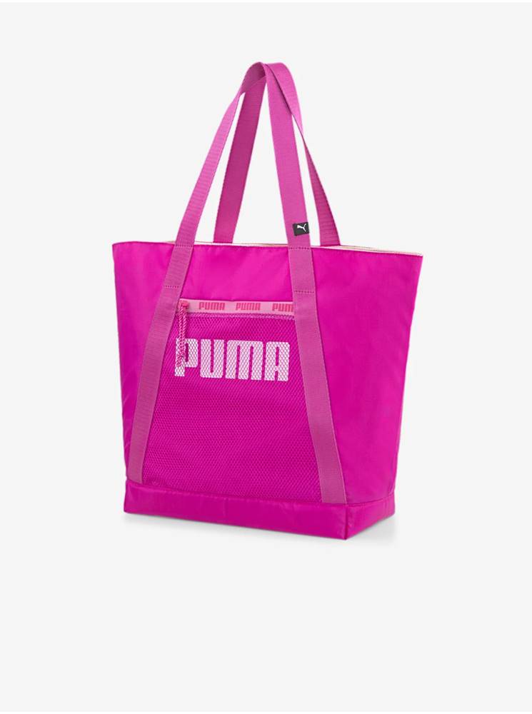 Puma Tmavoružový dámsky veľký shopper Puma Core Base