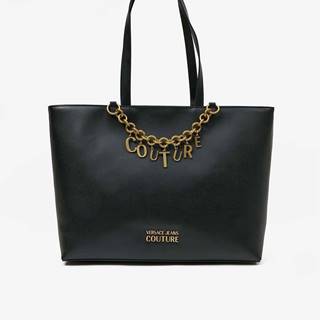 Čierna dámska kabelka s ozdobnými detailmi Versace Jeans Couture