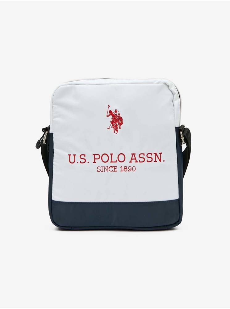 U.S. Polo Assn. Modro-biela dámska crossbody kabelka
