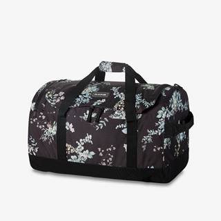 Čierna dámska kvetovaná cestovná taška  Duffle