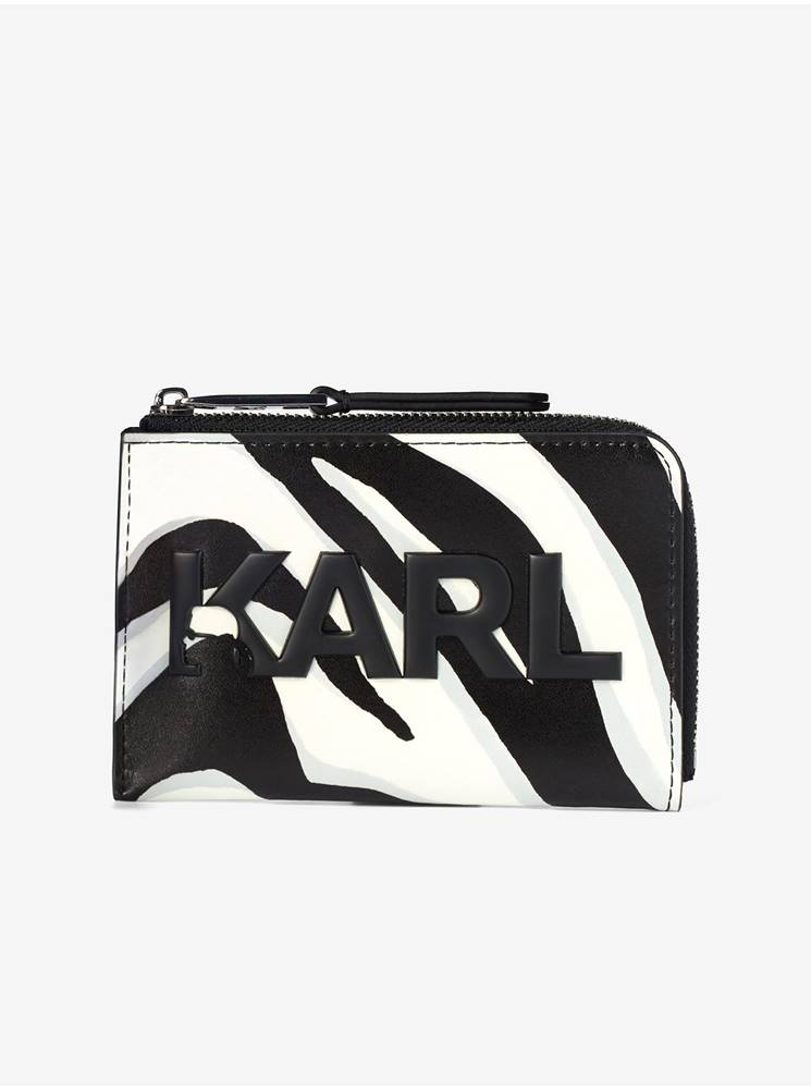 Karl Lagerfeld Peňaženky pre ženy KARL LAGERFELD - čierna, biela