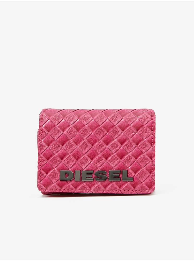 Diesel Ružová dámska vzorovaná peňaženka Diesel Lorettina