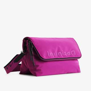 Ružovo-fialová dámska crossbody kabelka Desigual Logout Venecia Maxi